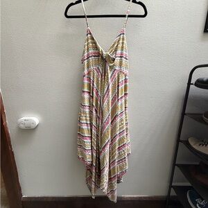 Striped Multicolor Spaghetti Strap Jumpsuit